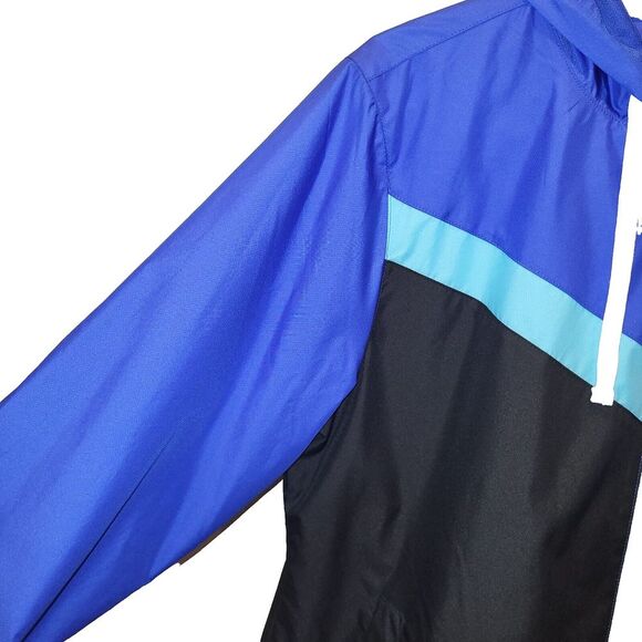 Fila Sport Live in Motion Woman's Large Blue Black Hoodie Windbreaker Full Zip - Picture 7 of 12